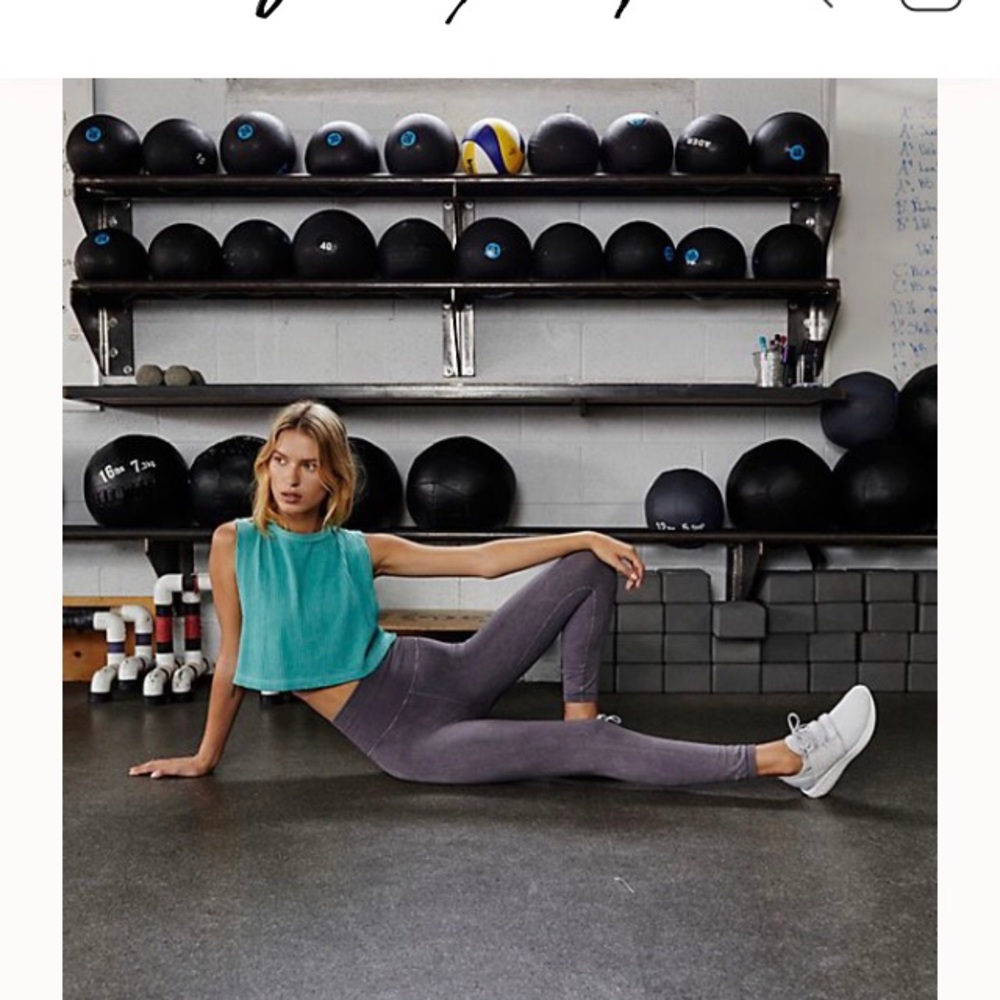 🆕 Free People Good Karma 7/8 High Rise Leggings - Picture 6 of 8